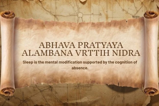 Yoga Sutra 1.10: Abhava Pratyaya Alambana Vrttih Nidra
