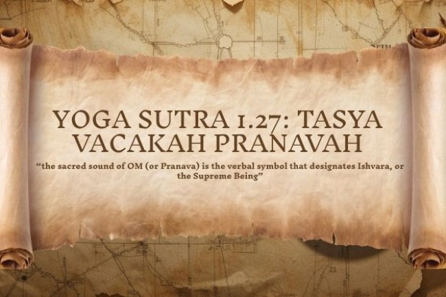 Yoga Sutra 1.27: Tasya vacakah pranavah